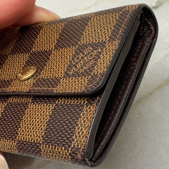 🔥 SOLD 🔥 Louis Vuitton Porte Monnaie Plat Damier Brown card case - Picture 14 of 16